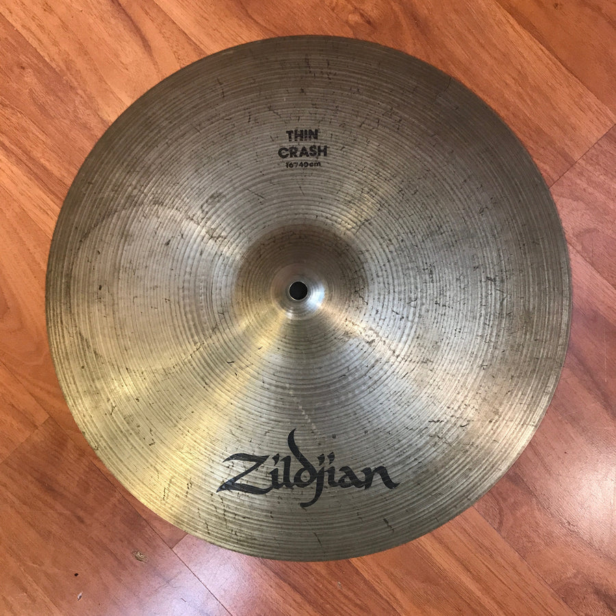 Zildjian 16 Inch Thin Crash Cymbal Cracked
