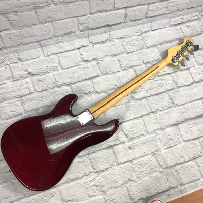 Fender 2004 Red Mexican 4 String Precision Bass