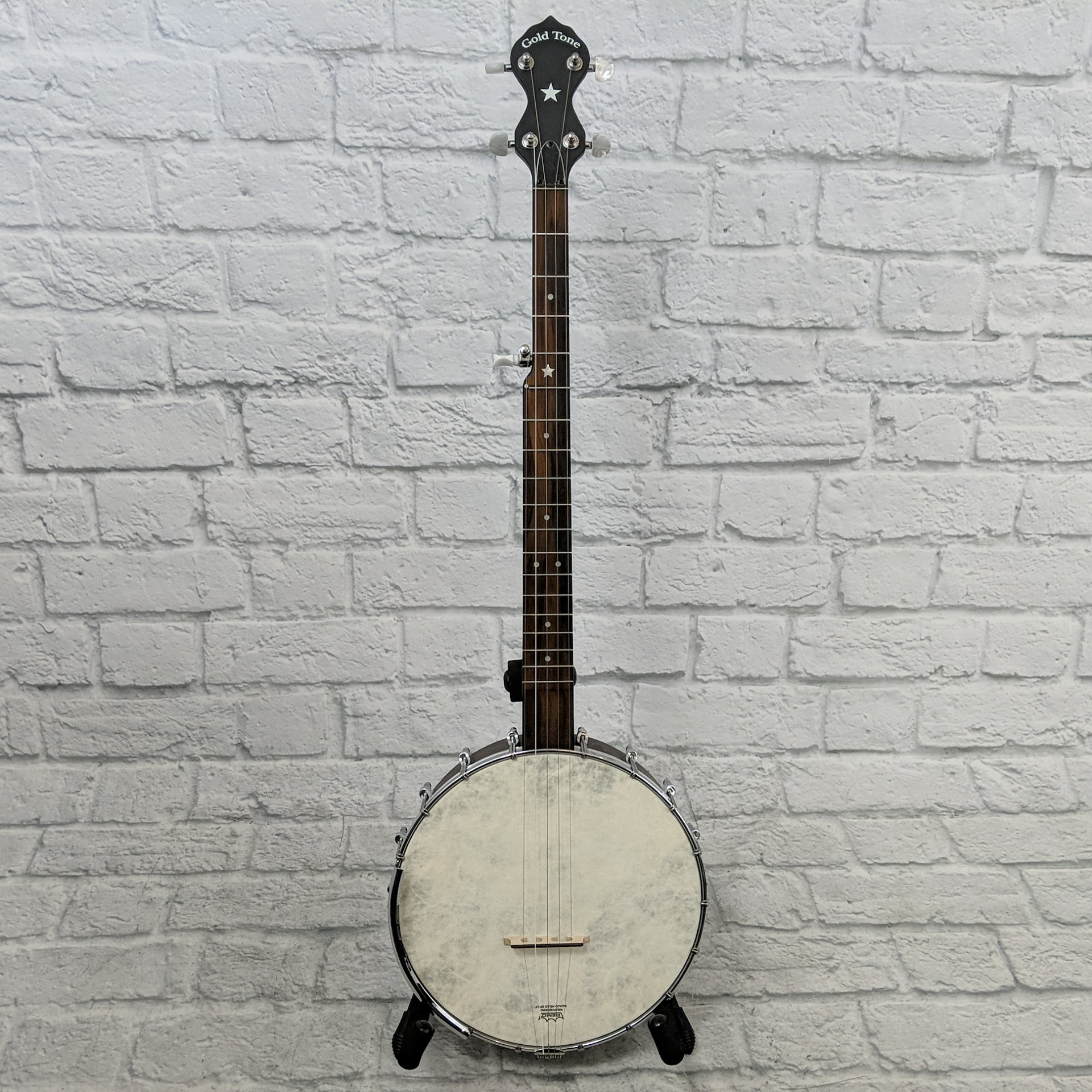 Gold Tone CC-OT Cripple Creek Openback Banjo (Five String, Vintage Brown) with Extras