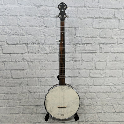 Gold Tone CC-OT Cripple Creek Openback Banjo (Five String, Vintage Brown) with Extras