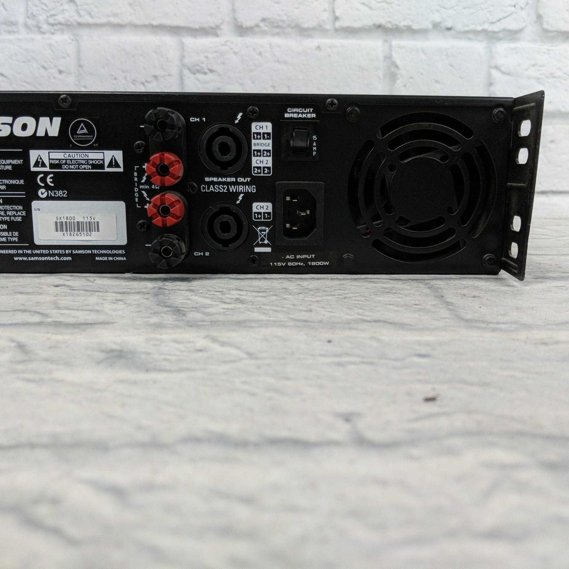 K◇YAMAHA　GQ1031C　SAMSON　SX1800　МDX1600 Samson SX1800 Stereo Power Amplifier - Watermelon Music