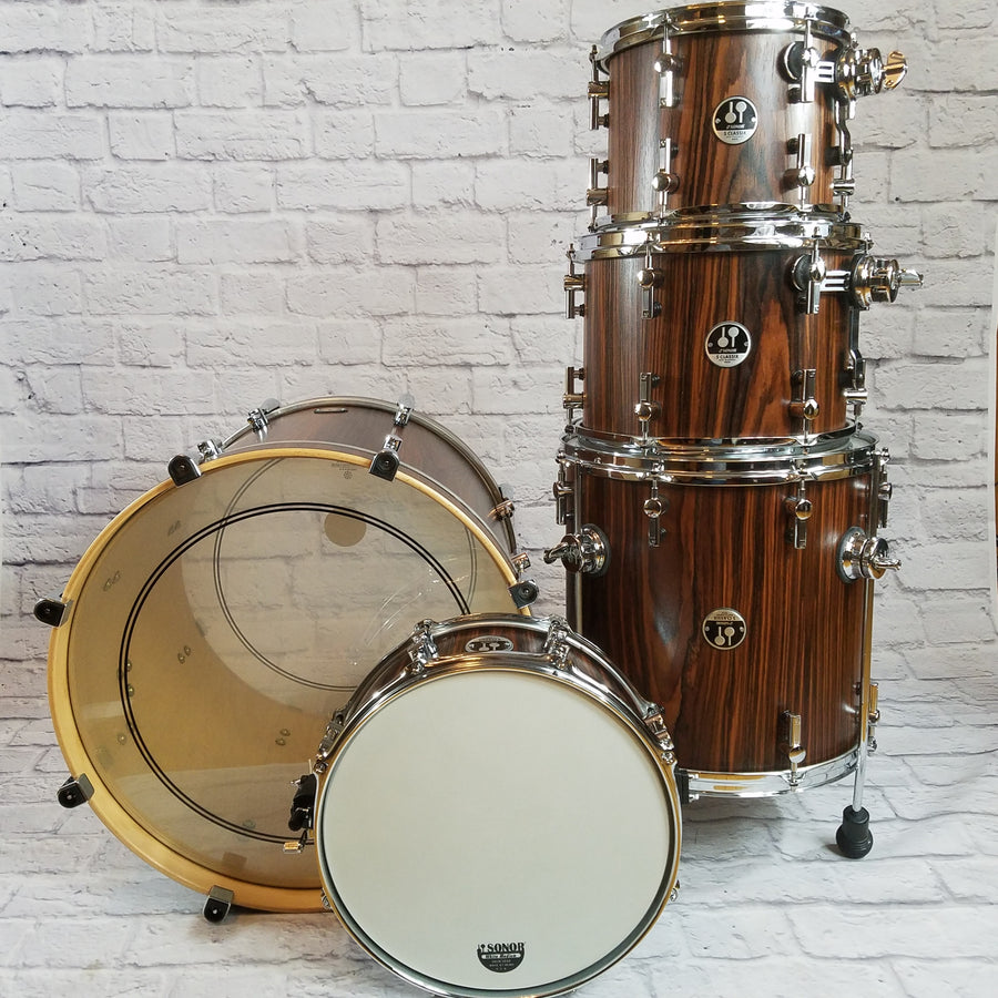 Sonor S Classix 5pc Kit Rosewood Veneer Drum Shell Pack with Snare