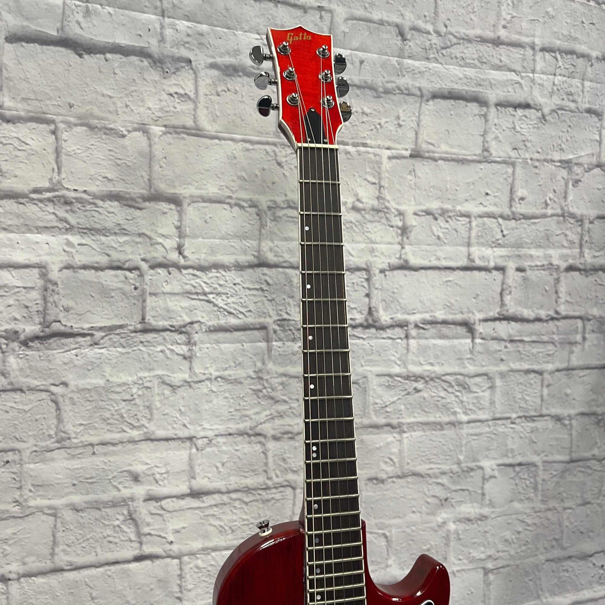 Gatto LP Junior Style Red Electric Guitar