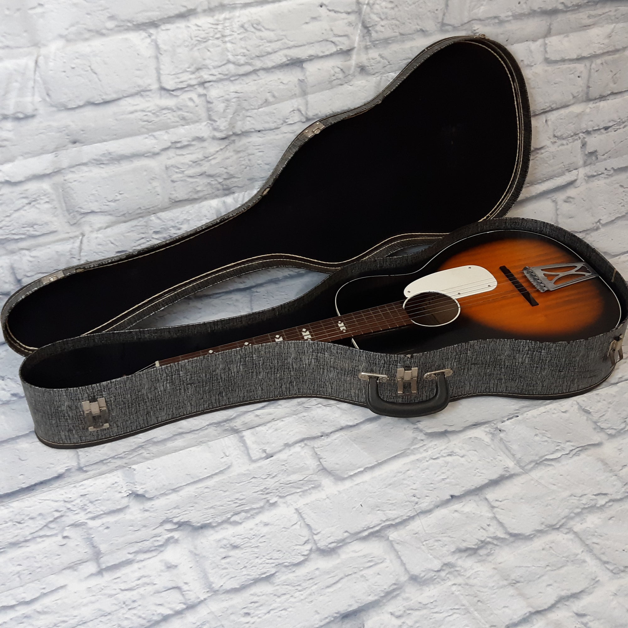 Harmony Stella acoustic guitar with original case