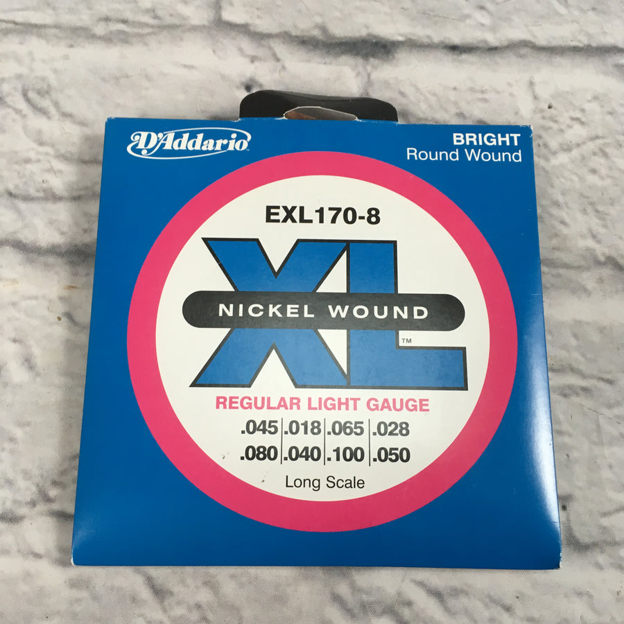 D'Addario EXL170-8 8 String Bass Strings 45-100