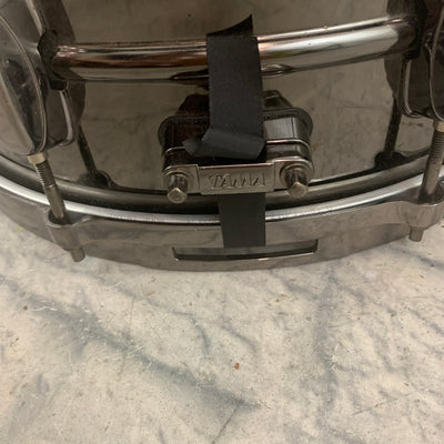 Tama Metalworks Black Nickel Steel Snare Drum 6.5" x 14" Die Cast Hoops