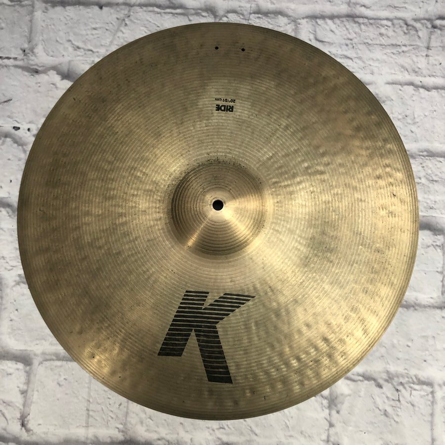 Zildjian 20 K Ride Cymbal with Rivet Holes