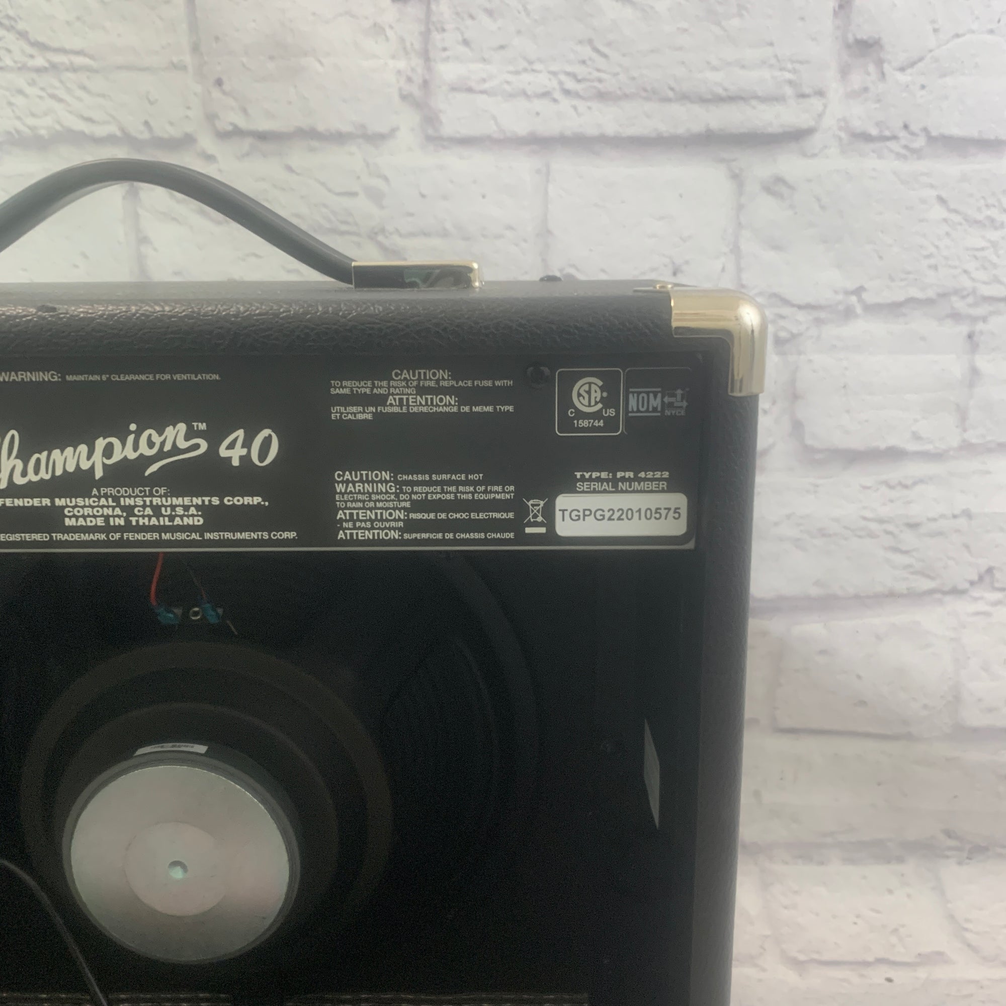 Fender Champion 40 Guitar Combo Amp