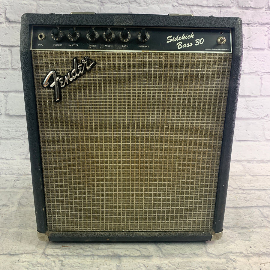 Vintage 1983 Fender Bass Sidekick 30 Bass Guitar Combo Amp