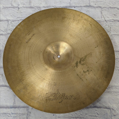 Vintage Zildjian Rock 21 Ride Cymbal Ghost Hollow Logo - 3250g