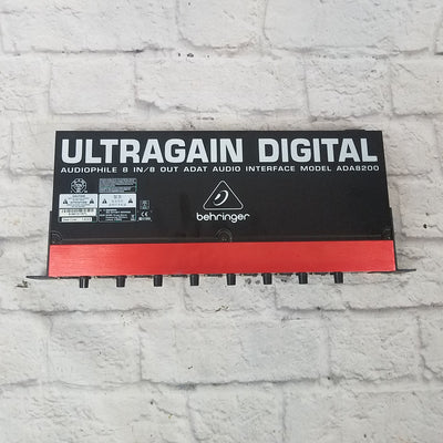Behringer Ultragain Digital ADA8200 8-Channel Mic Preamp with AD/DA Converter Rack Unit