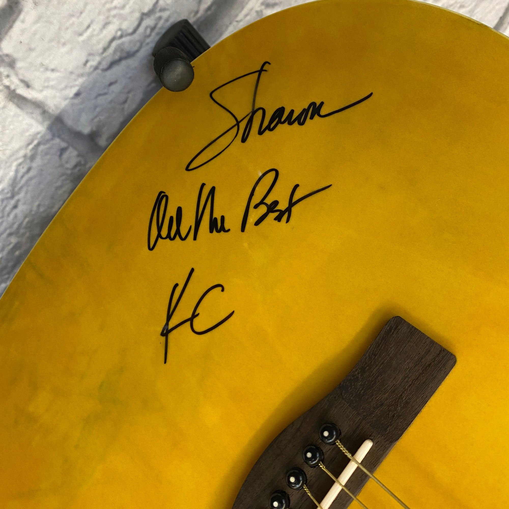 Silvertone Pro Series Acoustic Guitar Signed by KC of KC and the Sunshine Band