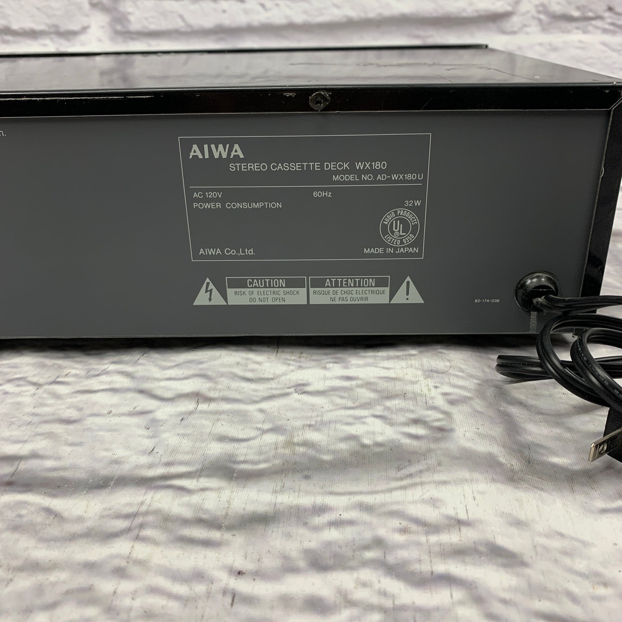 1989 Aiwa AD-WX180 Dual Well Cassette Player