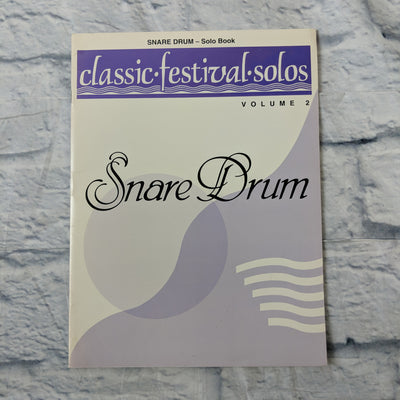 Classic Festival Solos - Snare Drum - Volume 2 - Solo Book