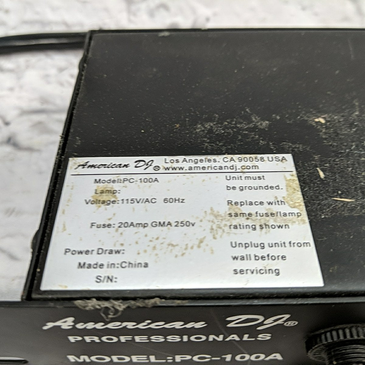 American DJ PC100A Power Conditioner