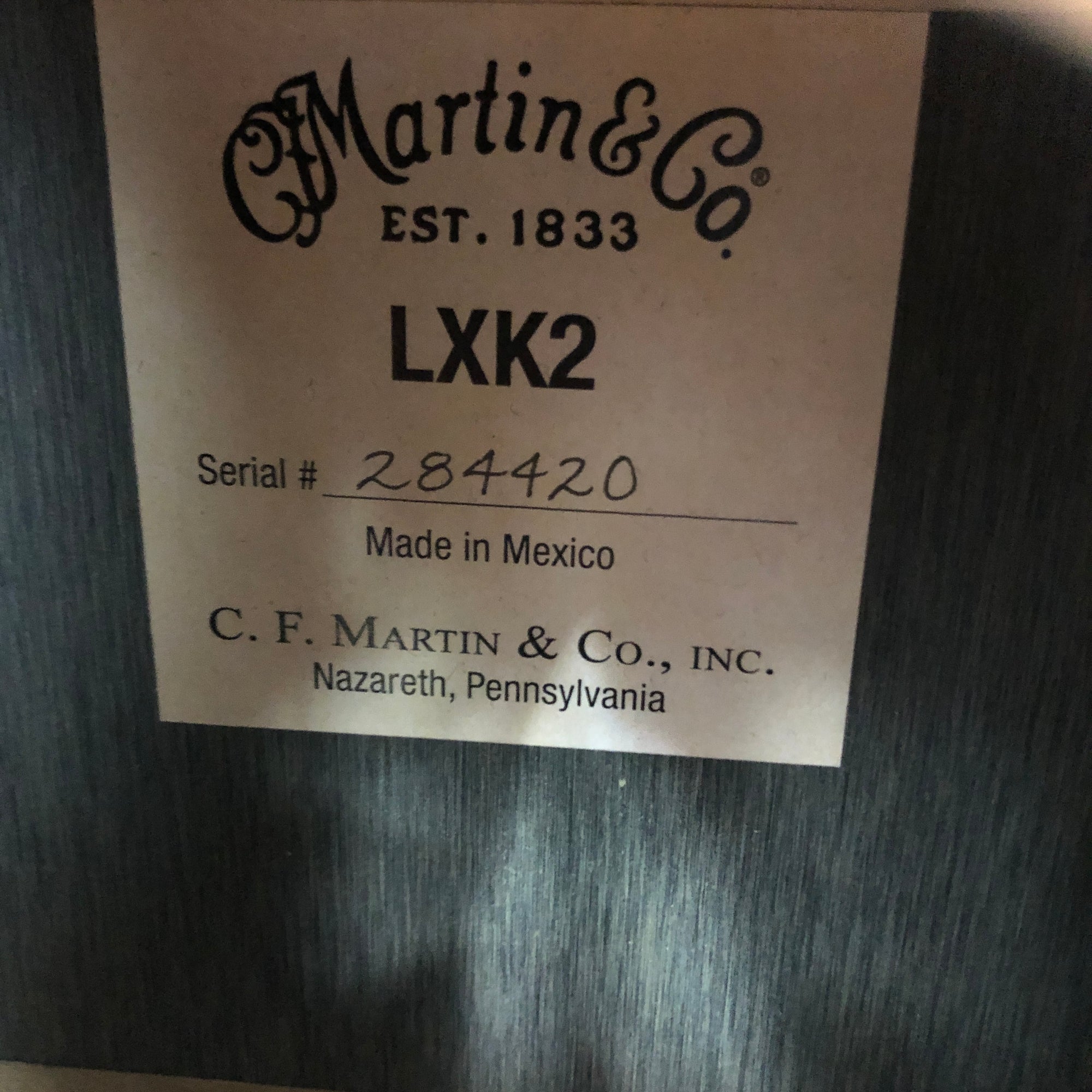Martin LXK2 Little Martin Koa Acoustic Guitar with Martin Bag