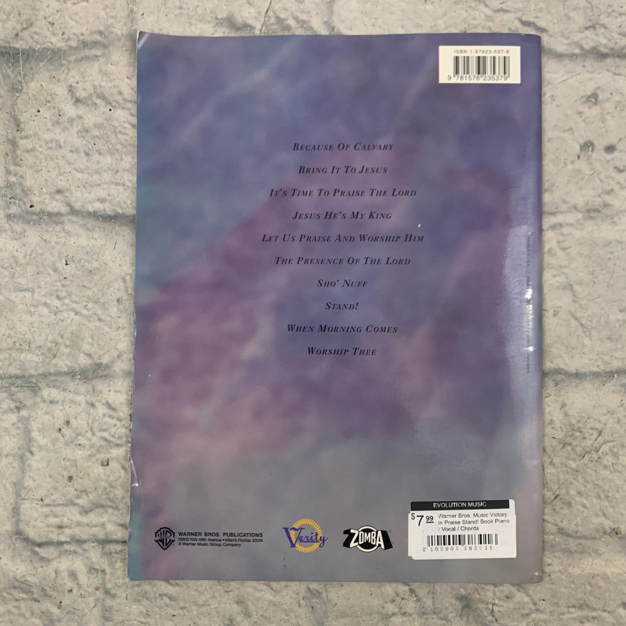 Warner Bros. Music Victory in Praise Stand! Book Piano / Vocal / Chords