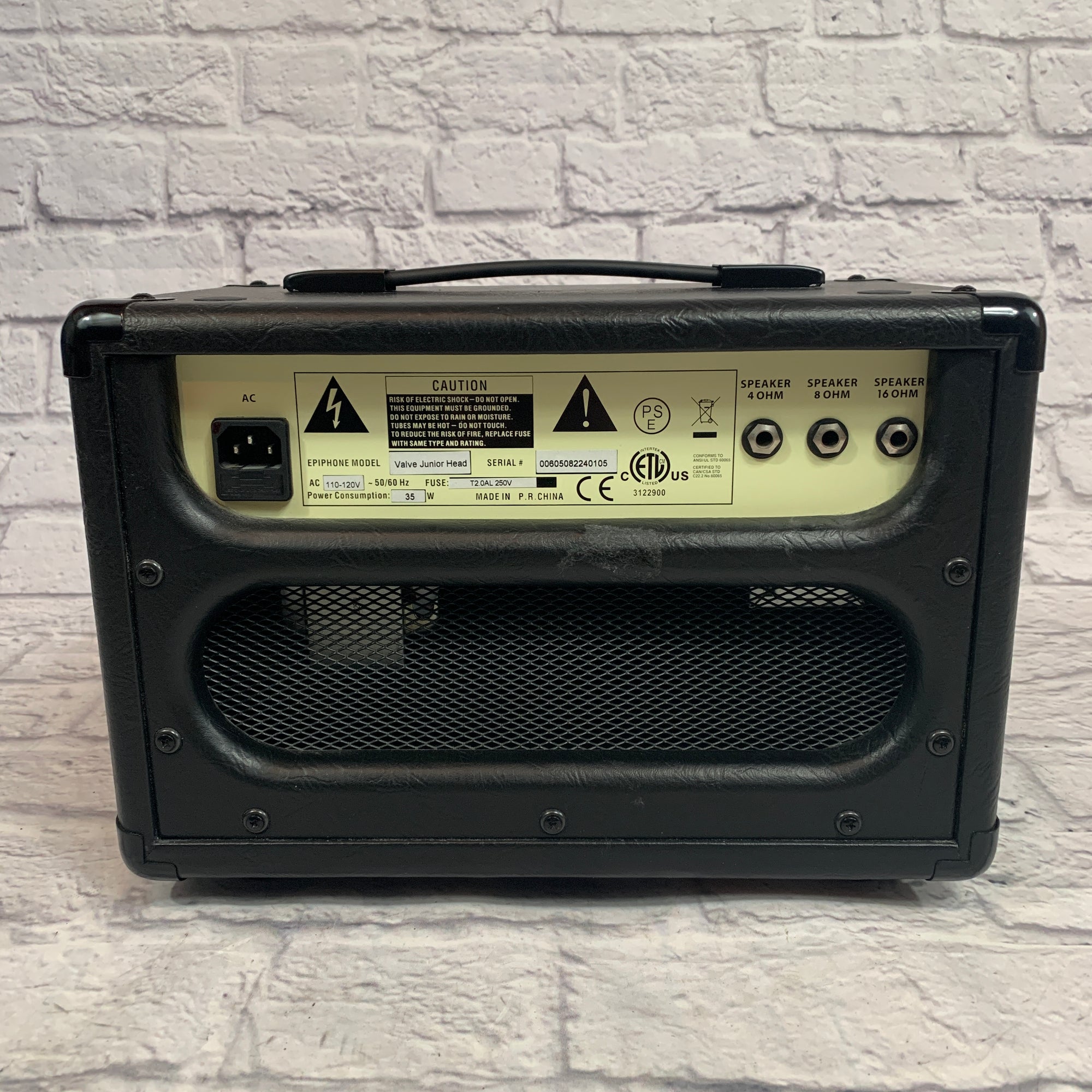 Epiphone Valve Jr 5 Watt Amp Head