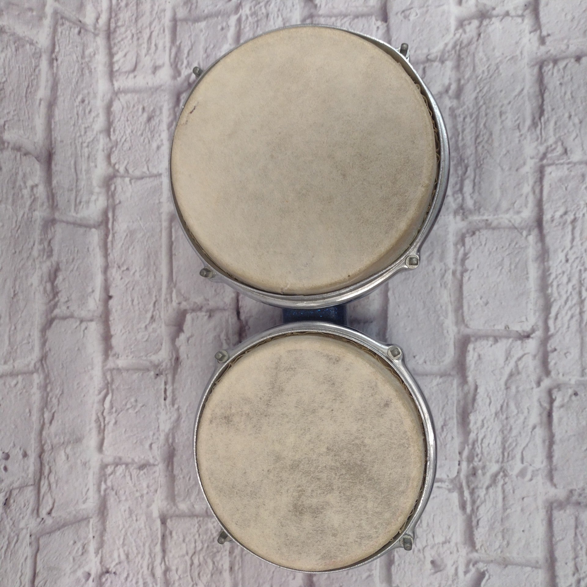Unknown Bongos Made in Japan Blue Sparkle