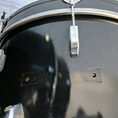 Vintage 1959 Leedy 3pc Black Drum Kit 20 13 16