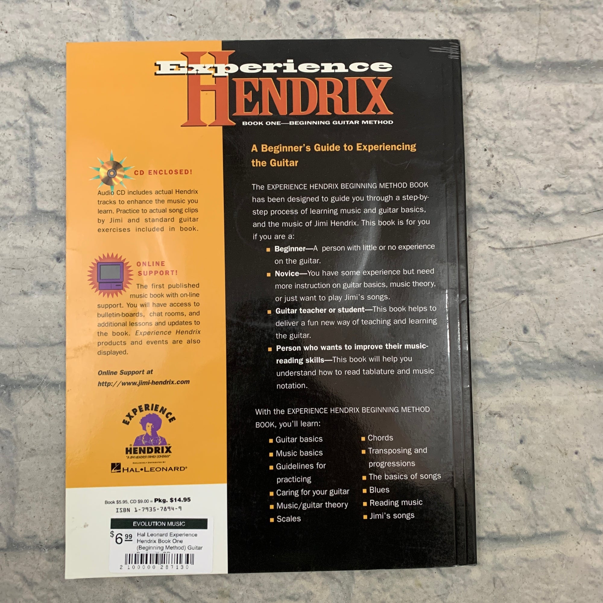 Hal Leonard Experience Hendrix Book One (Beginning Method) Guitar Book with CD