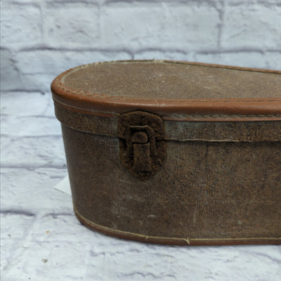 Unknown Vintage Brown Acoustic Chipboard Hard Case 39.5" x 13.5"