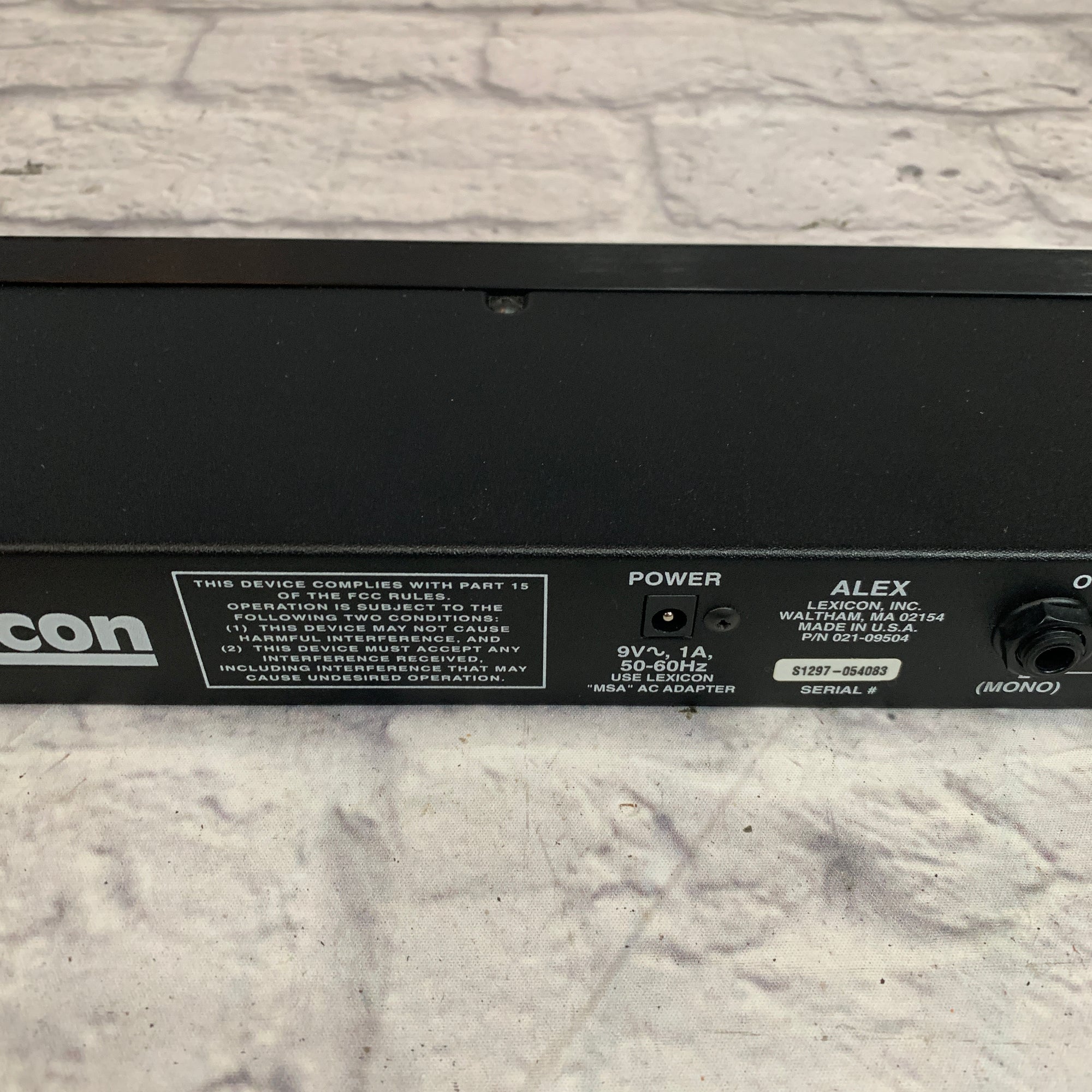 Lexicon Alex Digital Effects Processor - Evolution Music