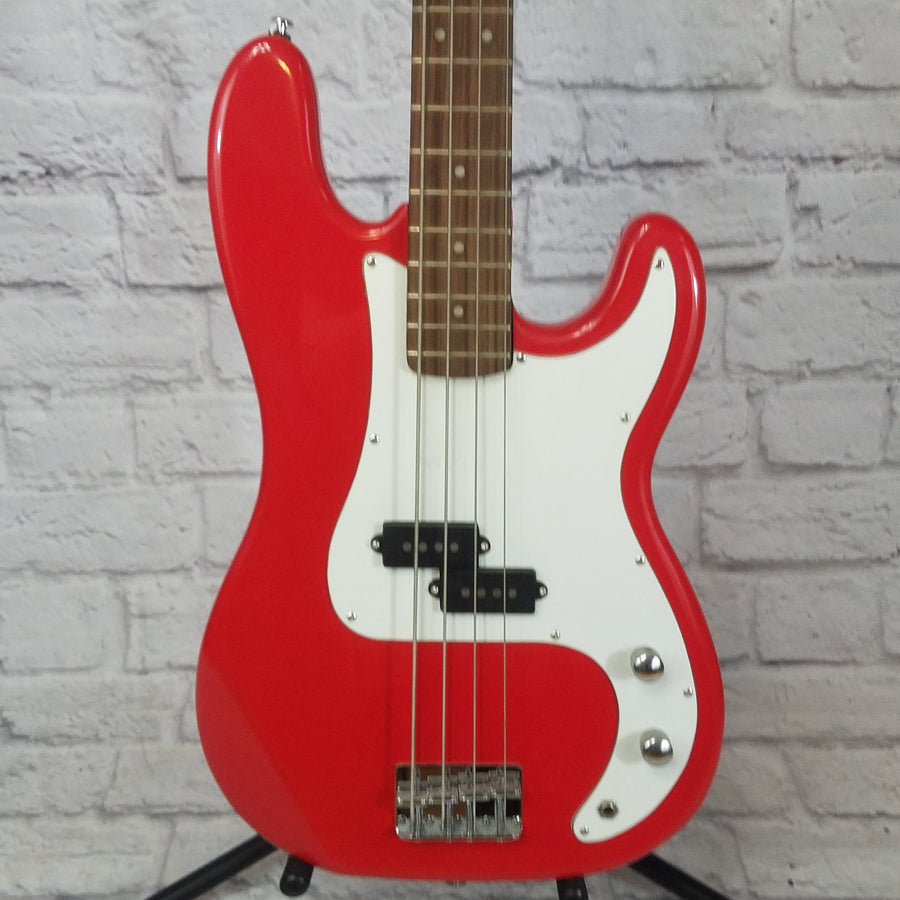Crestwood 4 String P Bass Red