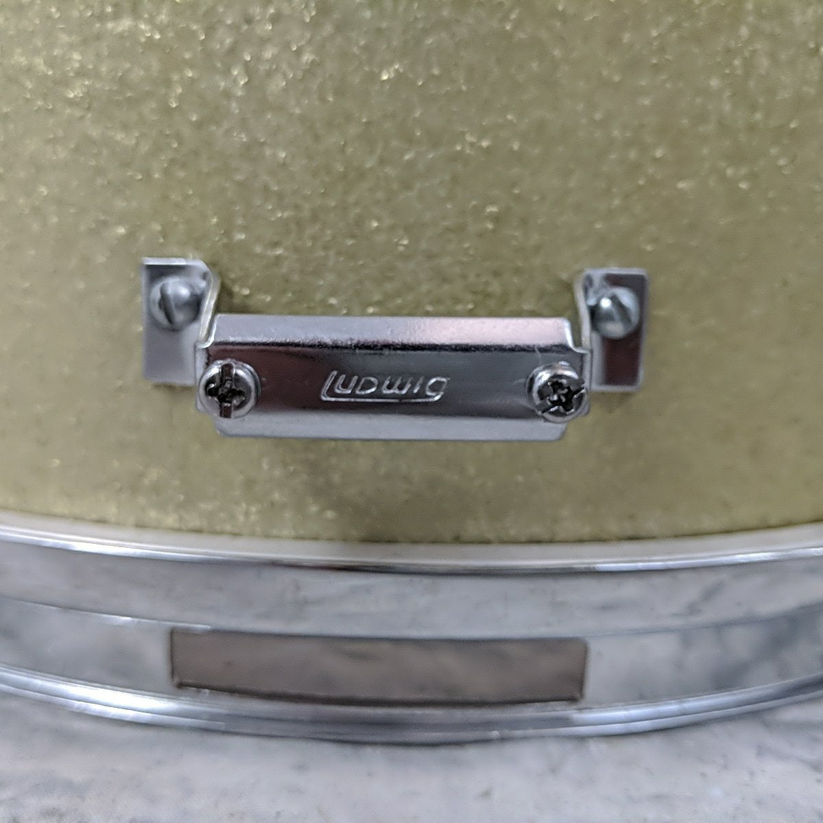 Vintage 1960s Ludwig No. 491 5x14" Silver Sparkle Pioneer 6 Lug Snare Drum