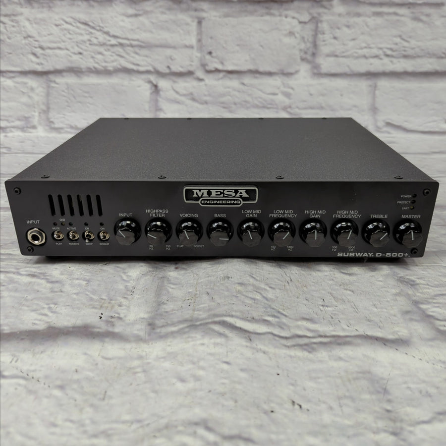 Mesa Boogie Subway D-800 Plus 800-Watt Bass Amp Head
