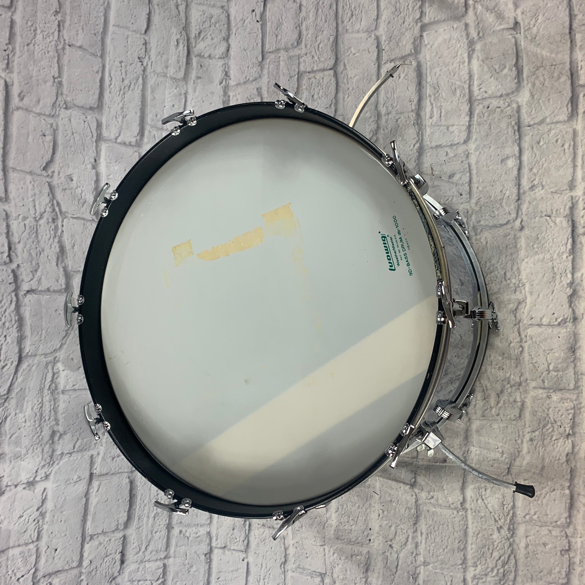Vintage Ludwig Chrome Over Vistalite Bass Drum 22x14