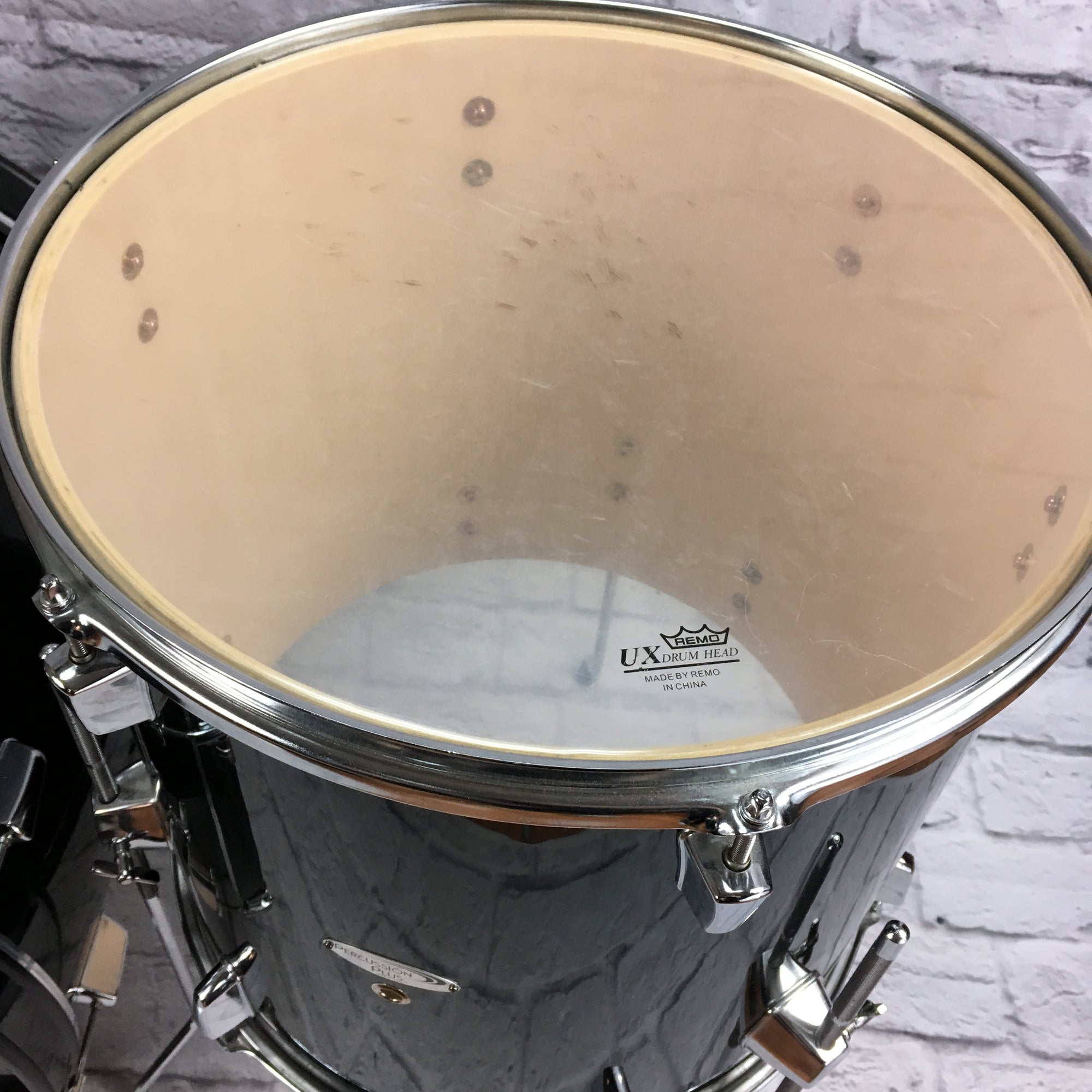 Percussion Plus 4pc Drum Set Black
