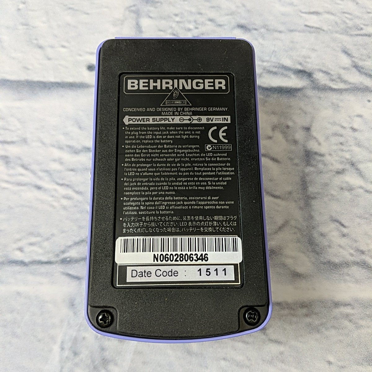 Behringer TO100 Overdrive Pedal