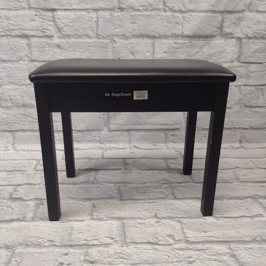 On Stage Stands Flip-Top Keyboard Bench Black