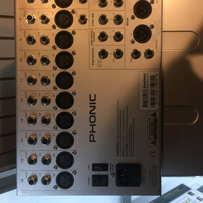 Phonic Sonic Station 16 16-Channel 4-Bus Mic/Line Mixing Console x FX