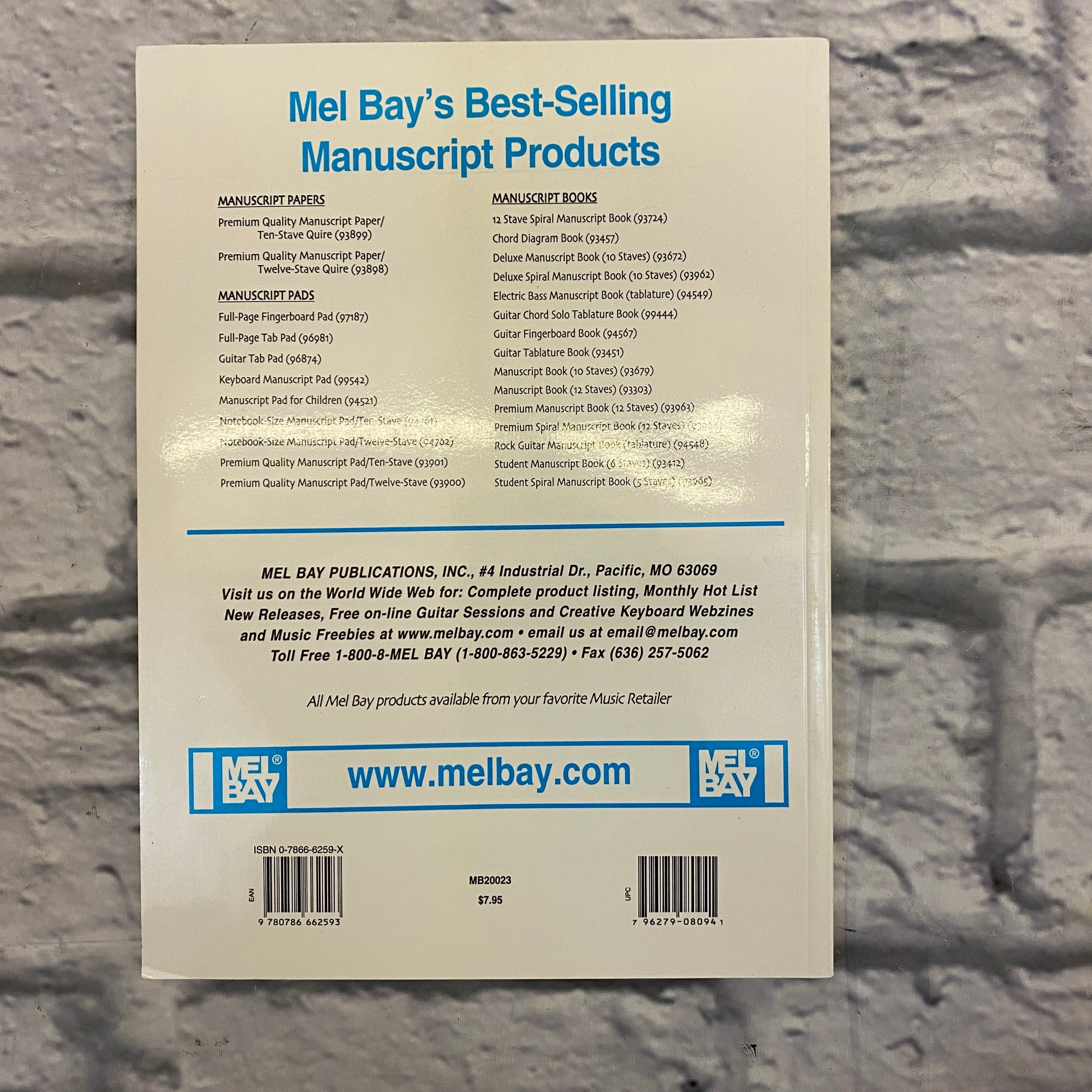 Mel Bay Big Guitar Tab Book