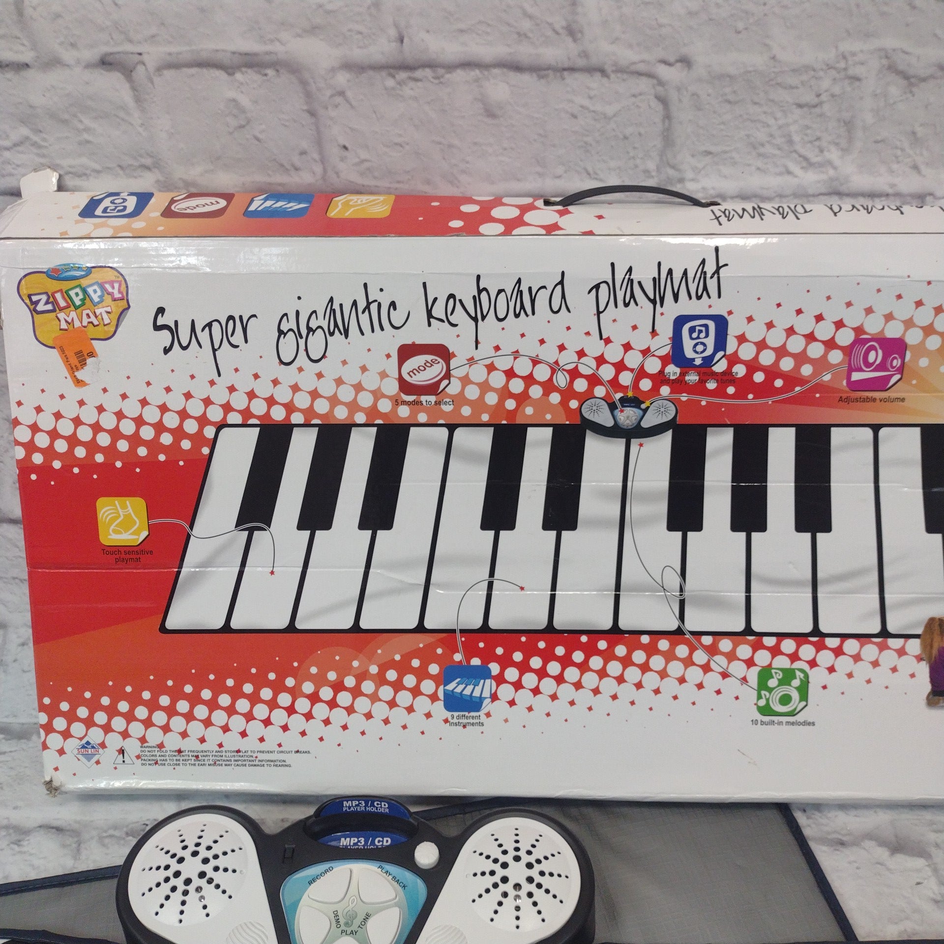 Unknown Zippy Mat Jumbo Electronic Keyboard Floor Mat