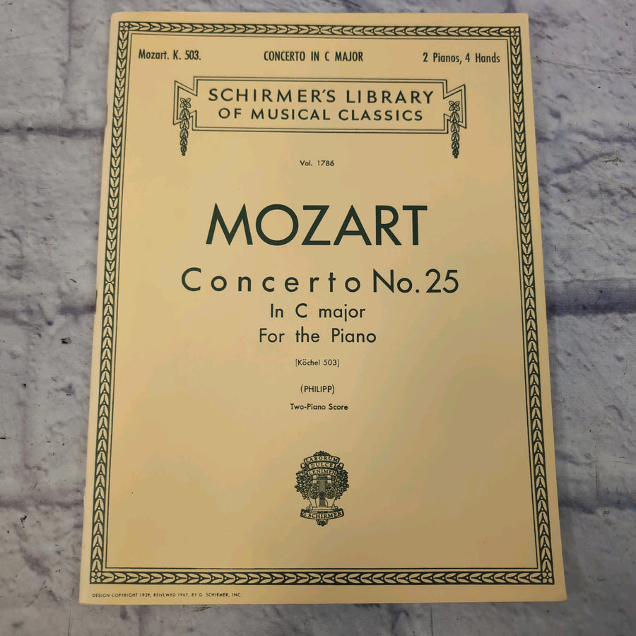 Schirmer's Library Mozart: Concerto No. 25  in C Major
