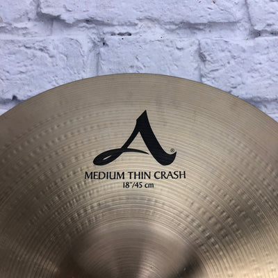 Zildjian 18in A Medium Thin Crash