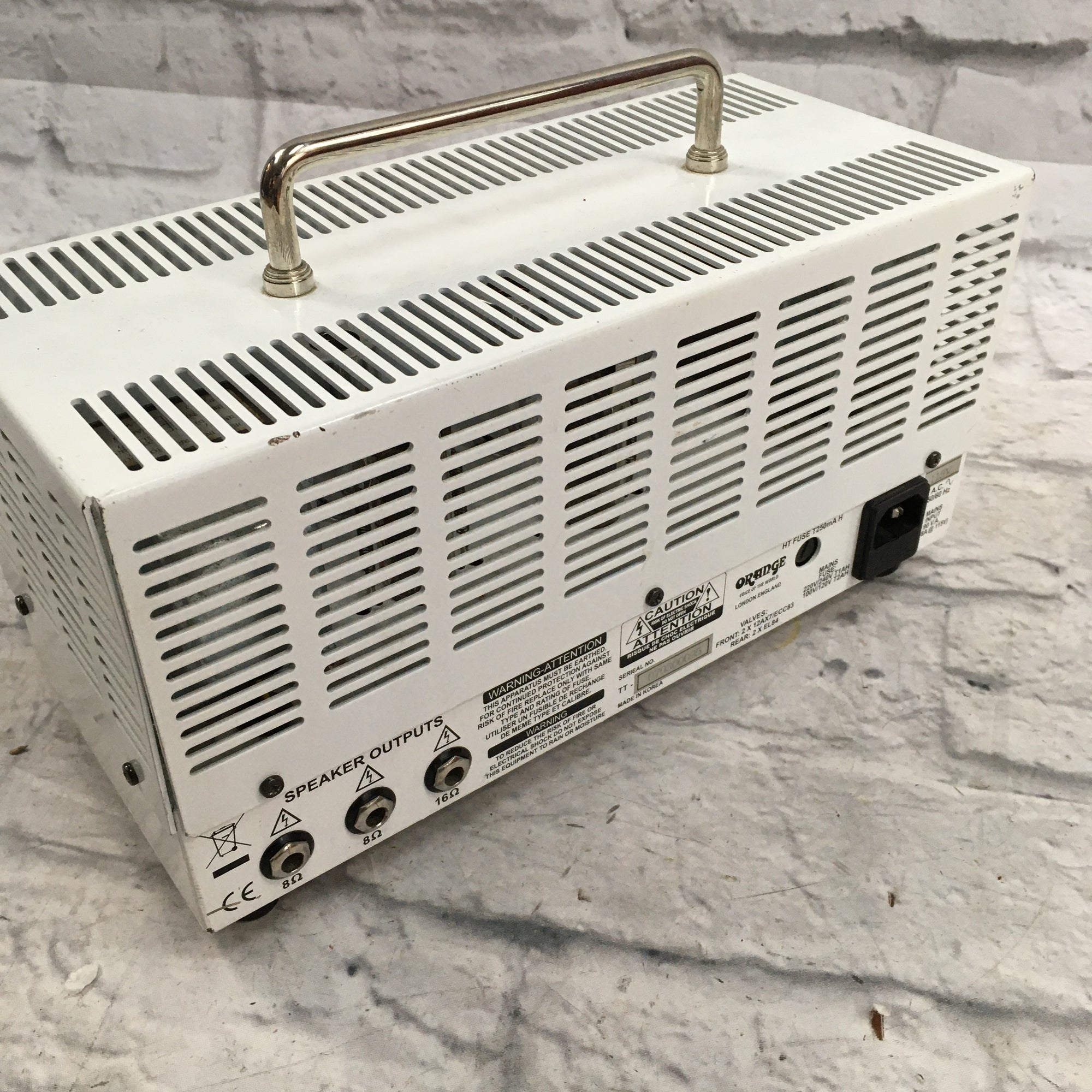 Orange Tiny Terror 15-Watt Tube Head MODIFIED