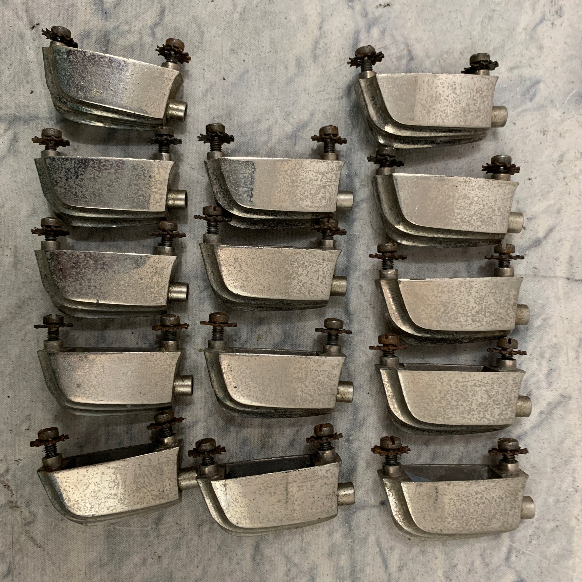 Vintage Slingerland Radio King Nickel Lugs Set of 14