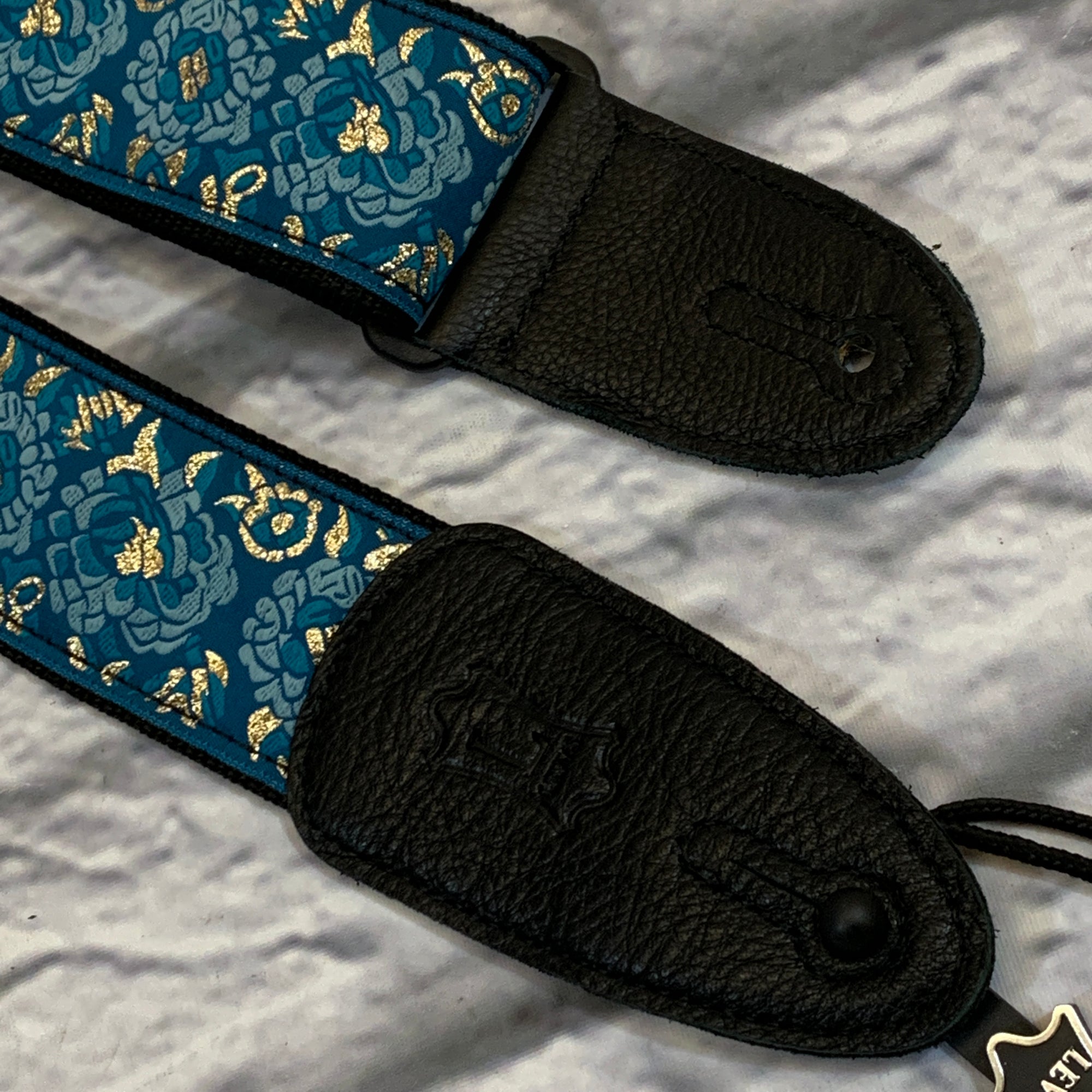 Levy's M8AS-BLU Jacquard 2" Guitar Strap Blue