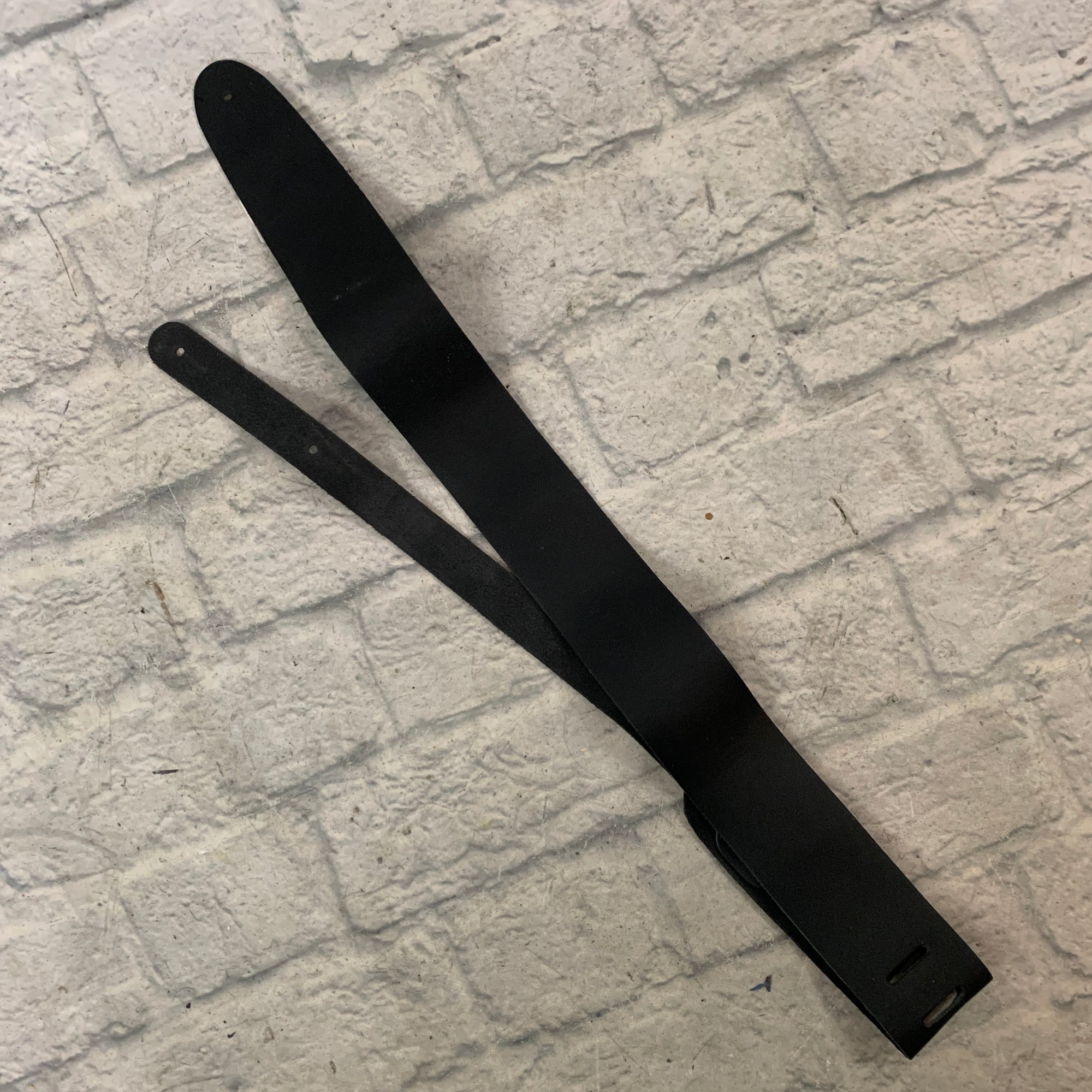 Perri's Leathers P25-179 Black Leather Guitar Strap