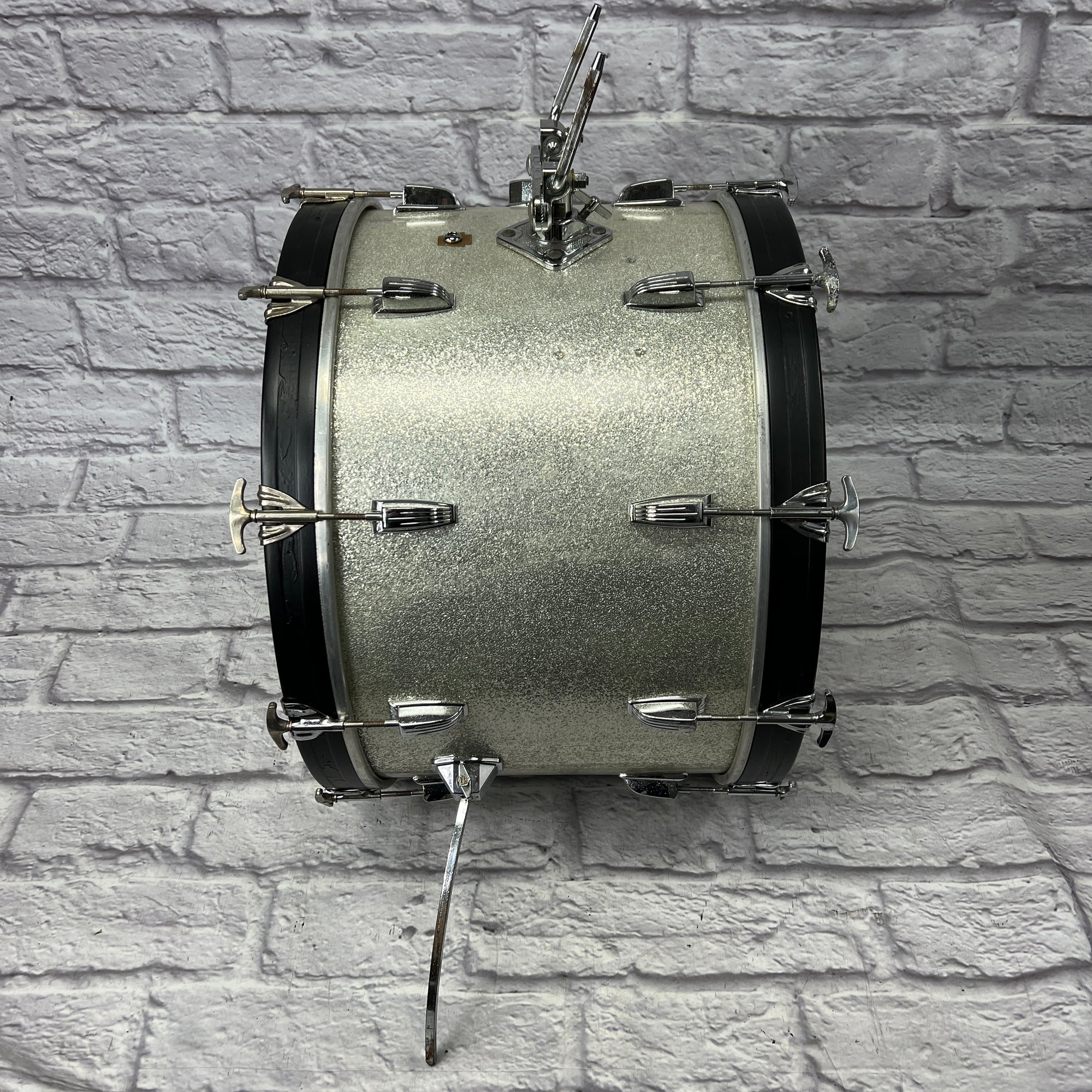 Ludwig Keystone Badge 12 13 16 22 - Silver Sparkle Players Grade 1960s Drum Kit