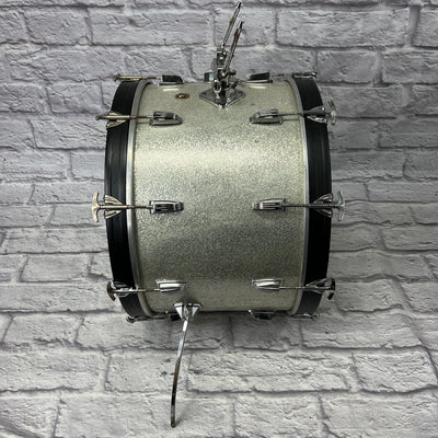Ludwig Keystone Badge 12 13 16 22 - Silver Sparkle Players Grade 1960s Drum Kit