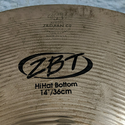 Zildjian ZBT 14" Hi Hat Cymbal Pair