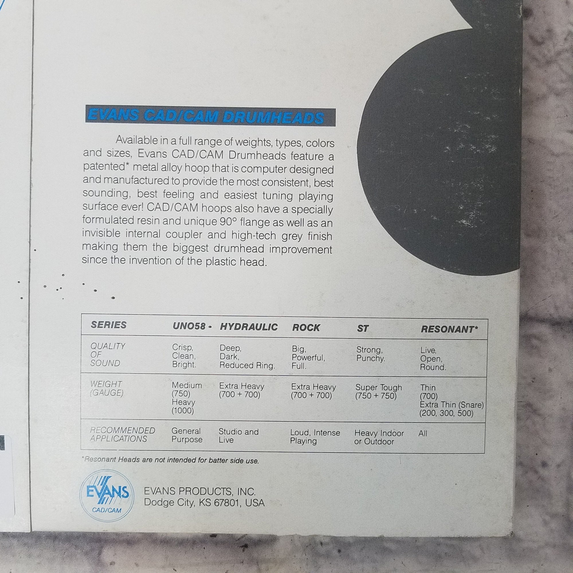 Evans B10G1 G1 Genera Coated 10" Drum Head null