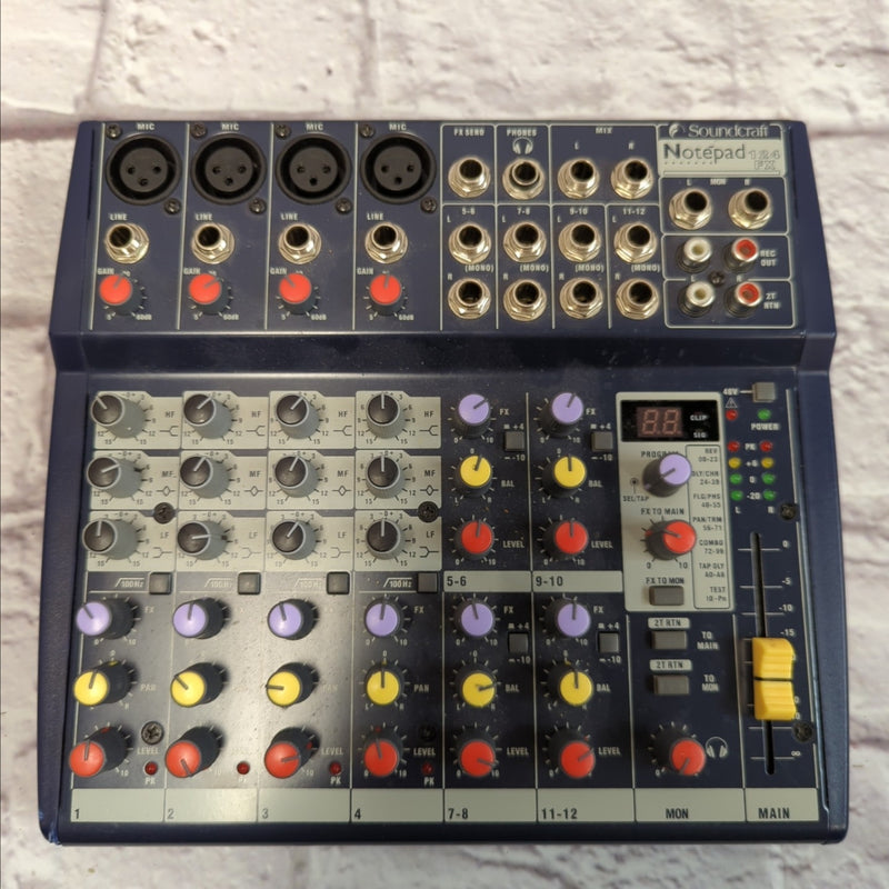 Notepad 124fx Soundcraft Notepad 124fx Mixer - Evolution Music