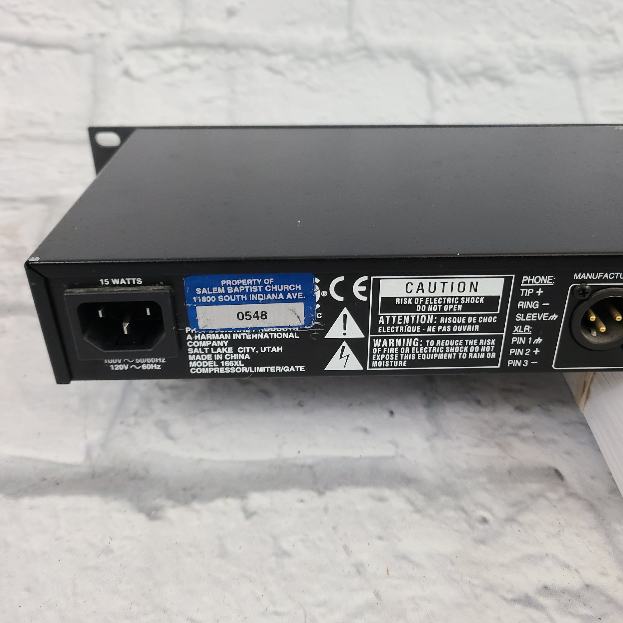 DBX 166XL Compressor