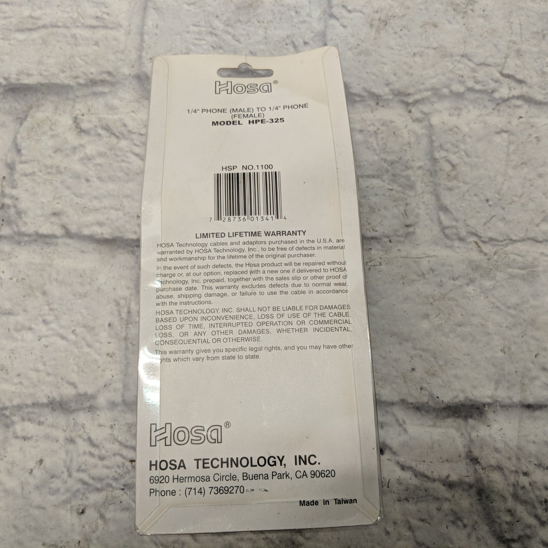 Hosa HPE-325 25ft Headphone Extension Cable